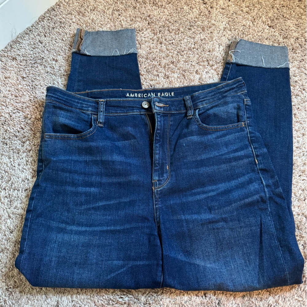 American Eagle Super Hi Rise Jegging Crop 14R
